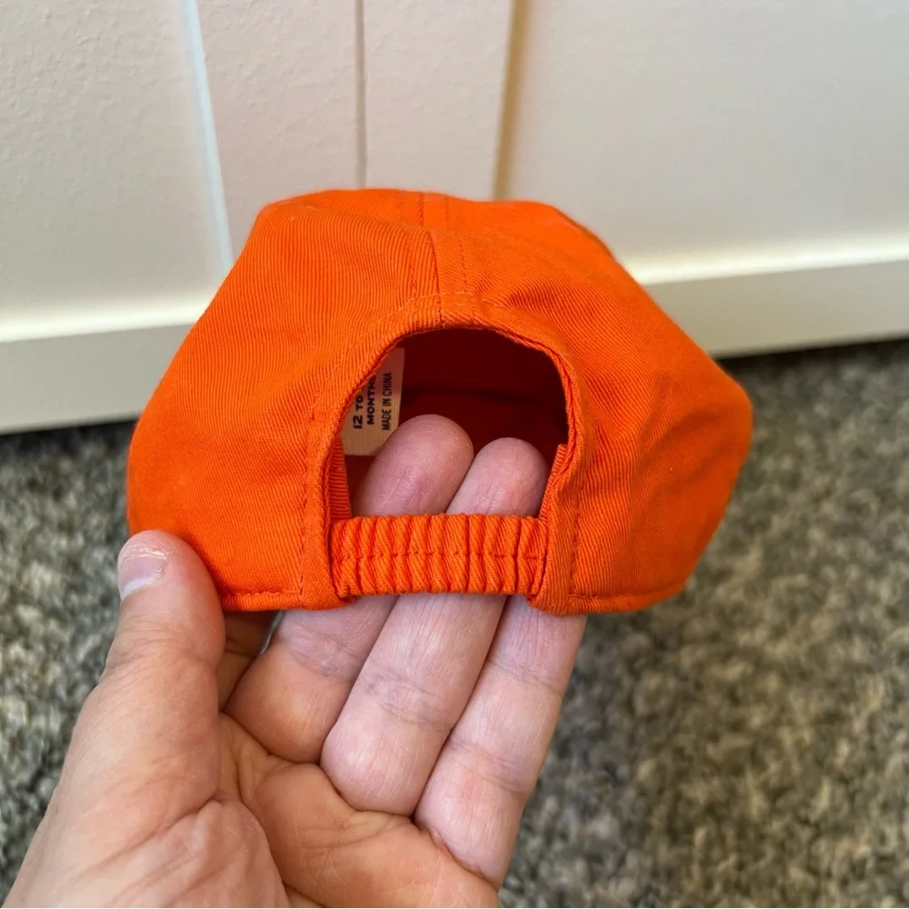 Janie And Jack‎ Sport Infant Toddler Orange Baseball Cap Size 12-24 Months